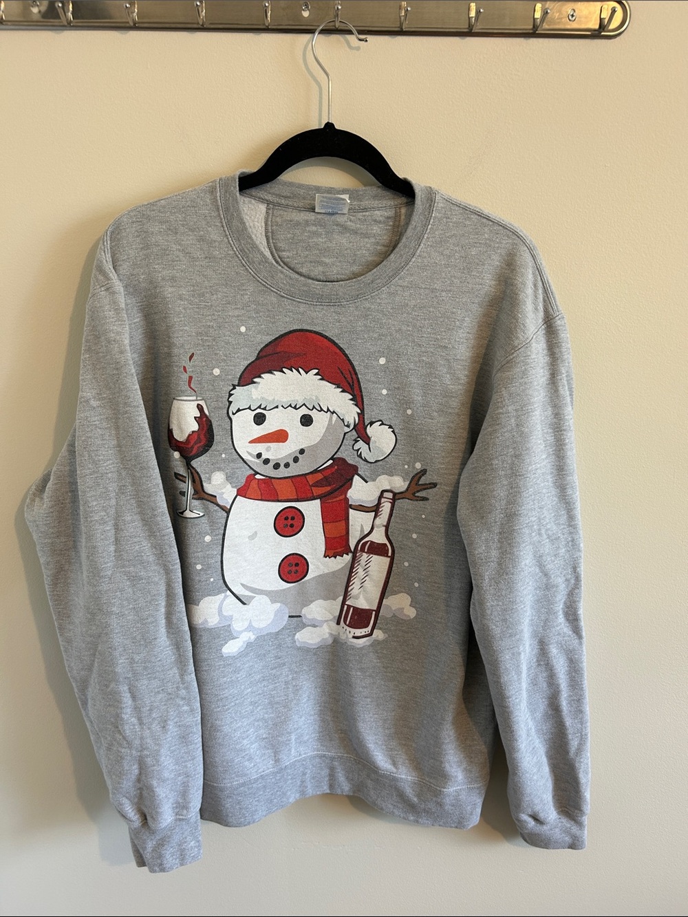 Graphic Crew Neck Sweatshirt - L